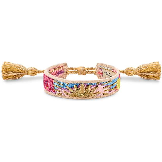 THOMAS SABO Yellow Sun Fabric Tassel Bracelet For Women - yellow