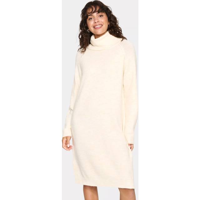 Saint Tropez Garbie Wool Blend Jumper Dress, Ice