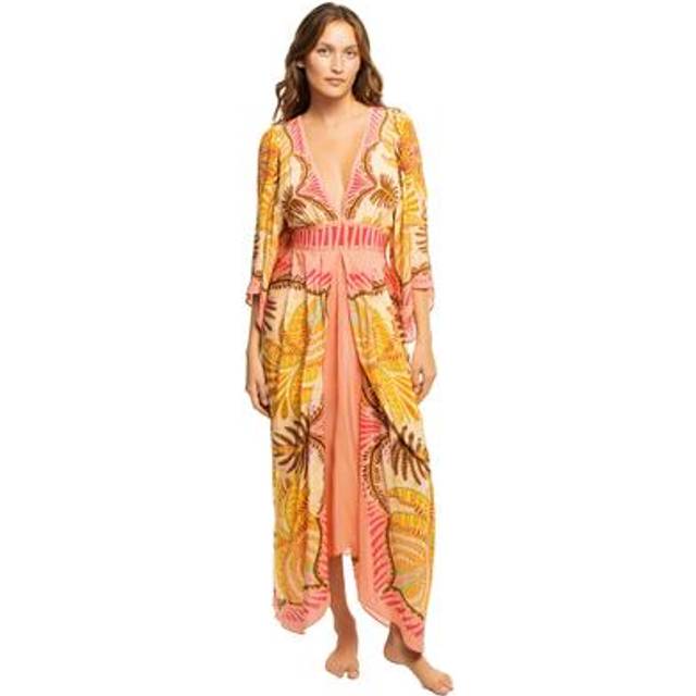 Sand Palms Scarf Maxi Dress, PALM SCARF SAND / XS