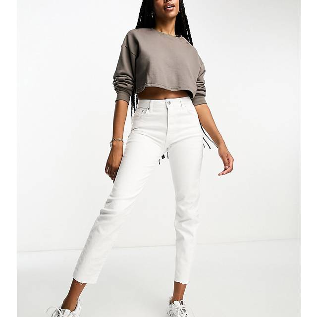 Stradivarius D10 Slim fit mom jeans White 6