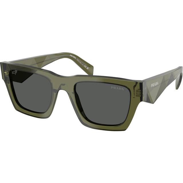 Prada Man PR A06S 25A40L Solglasögon Acetat Grön Grå Pillow Normal