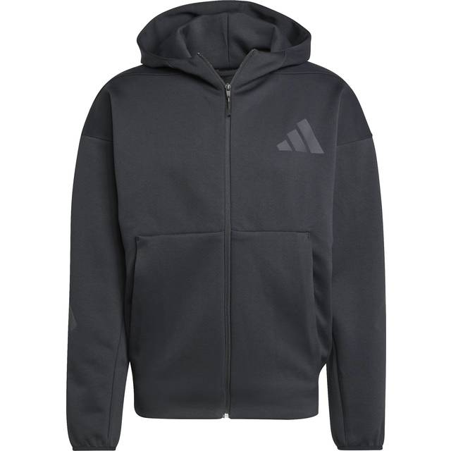 adidas Sportswear Mens ZNE Full Zip Hoodie - Black, Black, Size M, Men