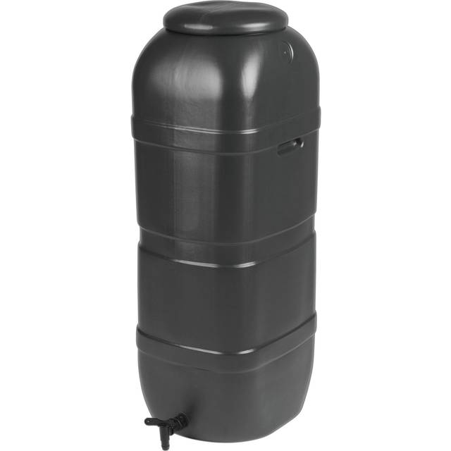 100L Slimline Water Butt Black - Black / 1
