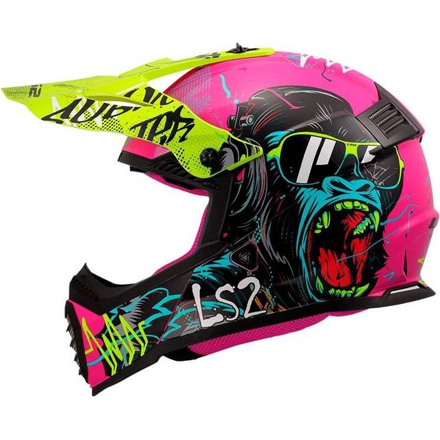 LS2 MX437 Fast II Mini Crosshjälm Lila