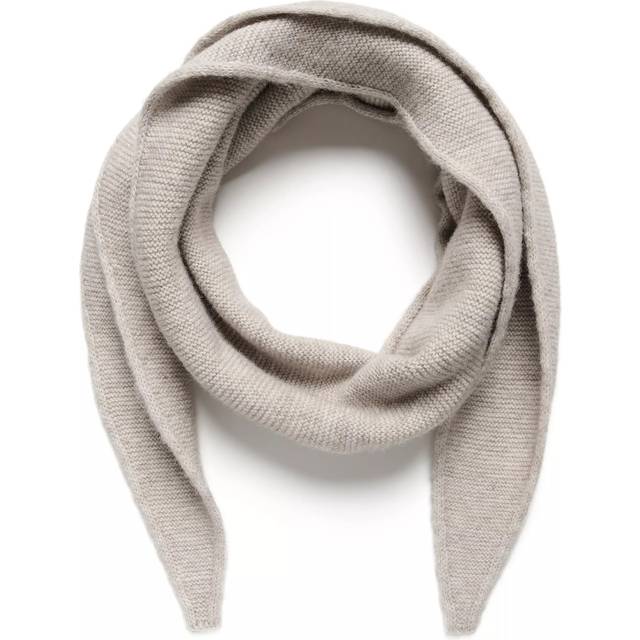 Siv Ribbed Knit Scarf - Feather Gray - Danish brand KAFFE has been offering timeless collections adorned with feminine details since 1993. The label offers a range of versatile, minimalistic styles that look and feel great, making your daily edit stylish and effortless.