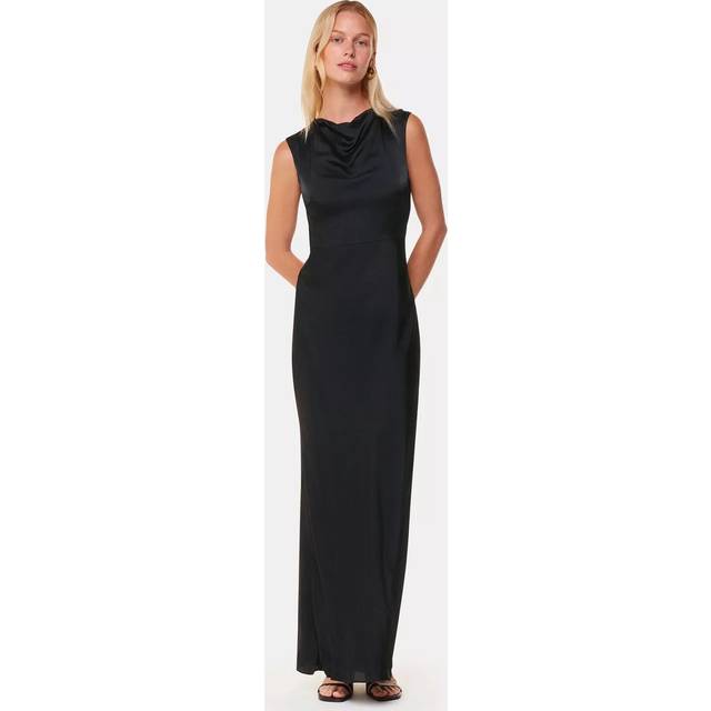 Whistles Cowl Neck Satin Maxi Dress