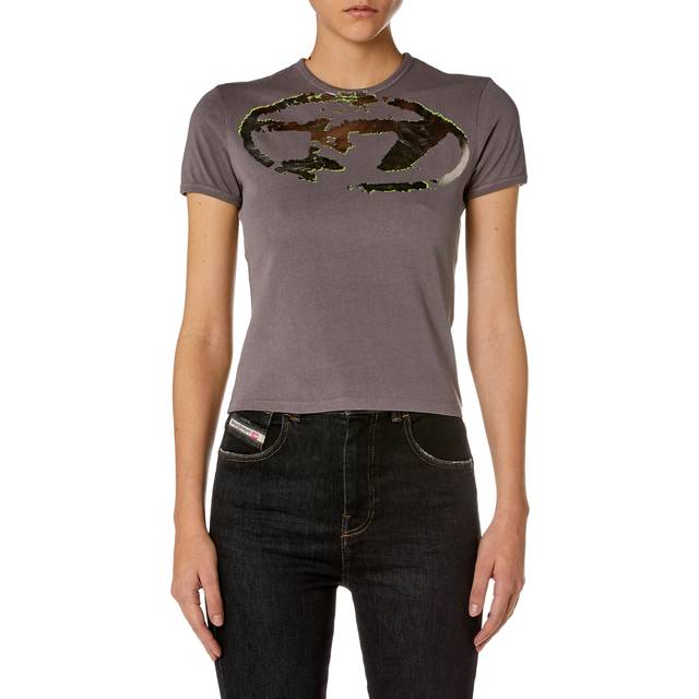 T-shirt Diesel T-Uncutie-Long-P14 T-Shirt Frost Gray M (M)