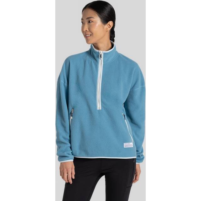 Craghoppers Women's CO2 Renu Half Zip Fleece Light Denim - Blue