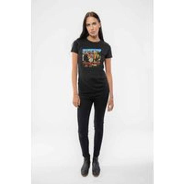 (M, Black) The Beatles Sgt Pepper Album Cover Skinny Fit Black T Shirt