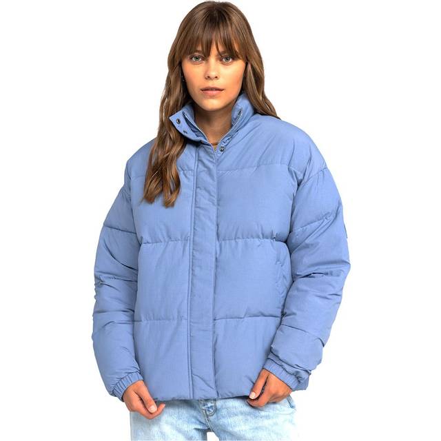 Women's Roxy Womens Sweetest Road Puffer Jacket - Blue - Size: 18/16