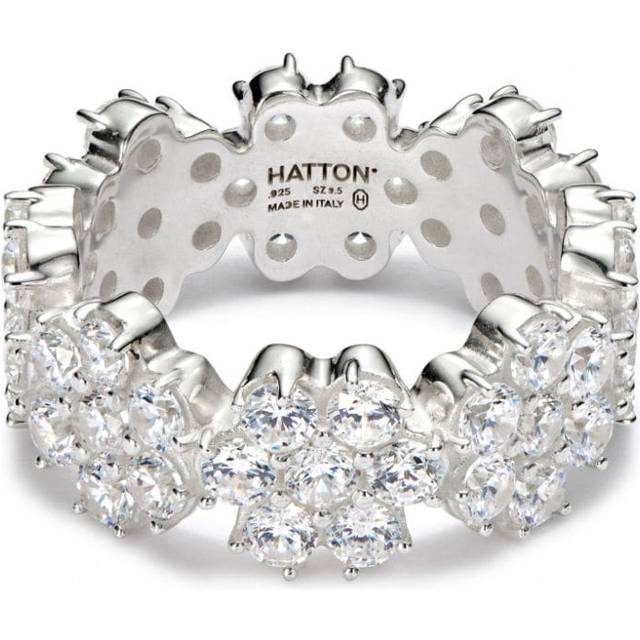 Hatton Labs - Bouquet ring - men - Sterling Silver/Cubic Zirconia - 9