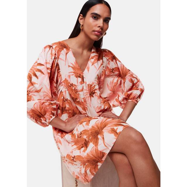 Pink Honolulu Linen Blend Dress (12)