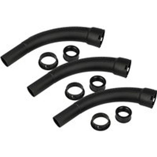 3x Universal Hose Handle for Vacuum Cleaner - Curved Nozzle Part Wand, 35 mm Diameter, 31 cm Long - Vhbw