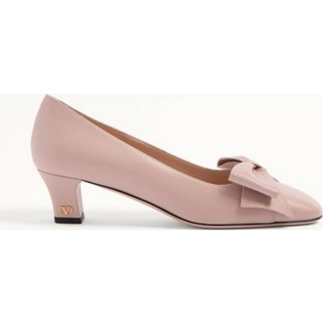 Valentino Garavani Women&#39;s Bowow Leather Pumps in Powder | Size 41 | WS0LB5 (41)