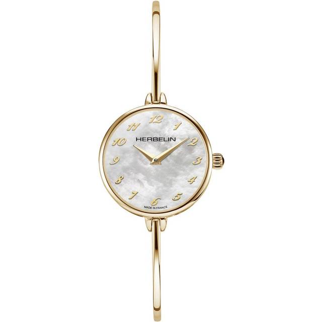 Herbelin 17206BP29 Fil Gold Tone Bangle Watch - W03110