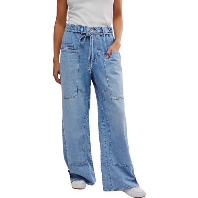 Free People Crvy Outlaw Wide Leg Jean