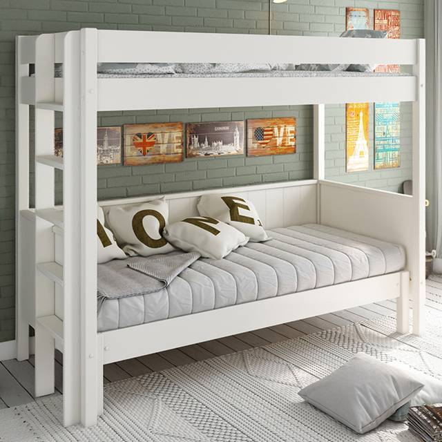 Noomi Arvid Solid Sofa Bunk Bed White (FSC-Certified)
