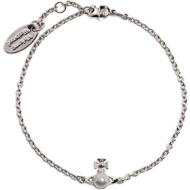 Vivienne Westwood - Balbina logo-charm bracelet - women - Brass - OS - Silver