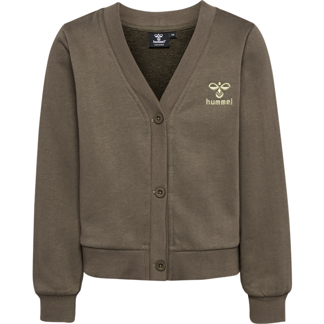Hummel Hmltone Sweat Cardigan Stl. 7 år / 122 cm fepojkar - Sweatshirts Från Magasin - Major Brown (7 år / 122 cm)