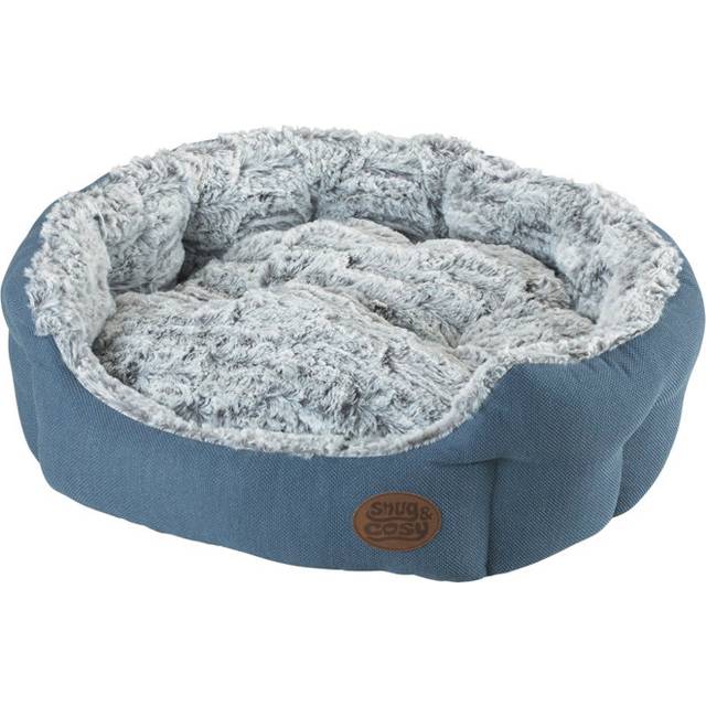 Popcorn Oval Dog Bed - Teal (53.34cm W x 53.34cm D)