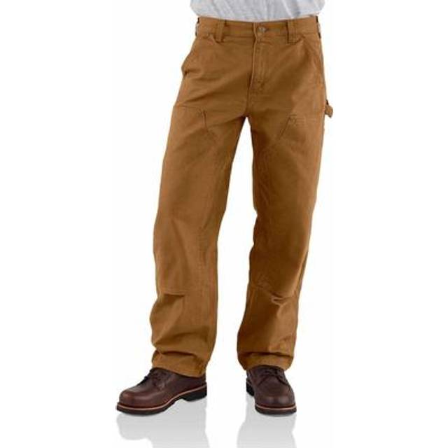 Carhartt Men's Loose Straight Washed Duck Double-Front Dungaree  Brown  31W x 34L