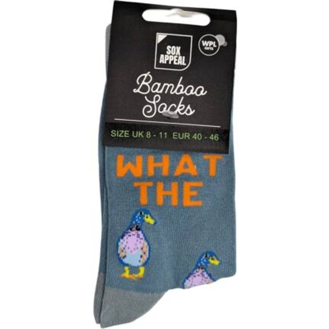What the duck socks for him uk 8-11 bamboo socks novelty gift idea
