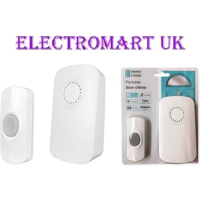 Uni-com - smart portable wireless cordless door bell chime 100m range 26 chimes