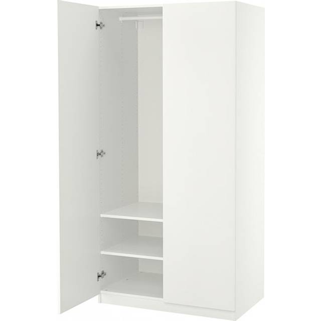 PAX / FORSAND Wardrobe, white/white, 100x60x201 cm