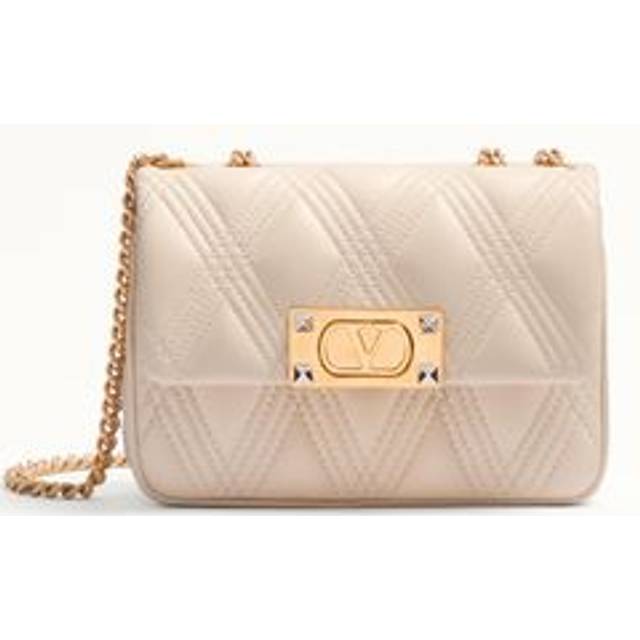 Valentino Garavani Women's Quiltie 67 Small Leather Shoulder Bag in White | Size UNI | WB0R08XCAREN (UNI)