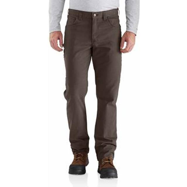 Carhartt mens Rugged Flex Rigby Five Pocket Pants  Dark Coffee  35W x 30L US