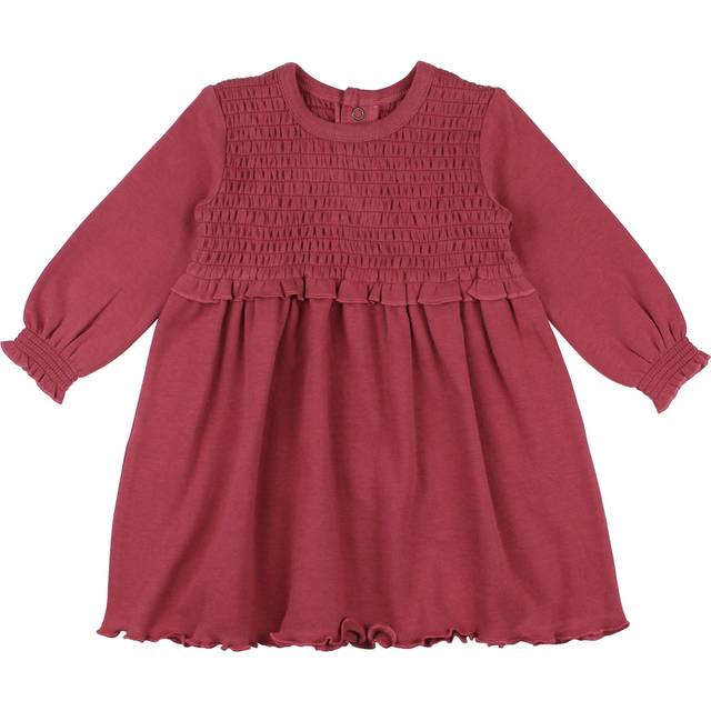 Kids' Organic Smocked Dress in Appleberry