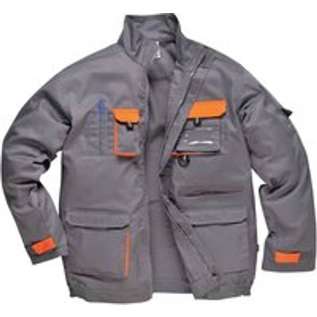 Portwest Texo Contrast Jacket TX10 Grey XL Colour: Grey, Size: XL