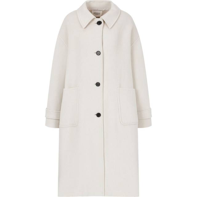 STUDIO TOMBOY - classic collar coat - women - Wool/Fabric/Polyester - S - Neutrals
