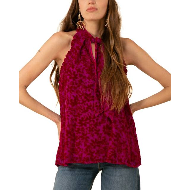 Hale Bob Halter Silk-Blend Top