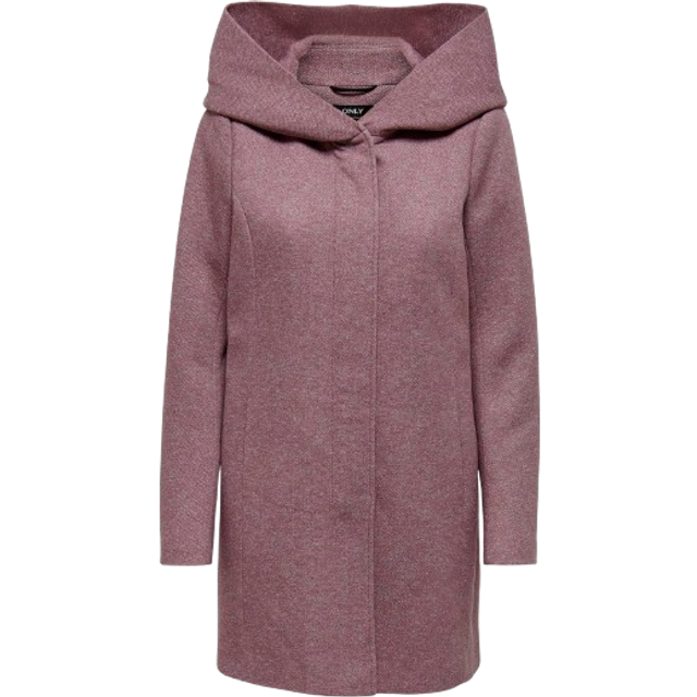 ONLY dam kappa Onlsedona Light Coat Otw Noos, Rosenbrun/detalj: melerad, S