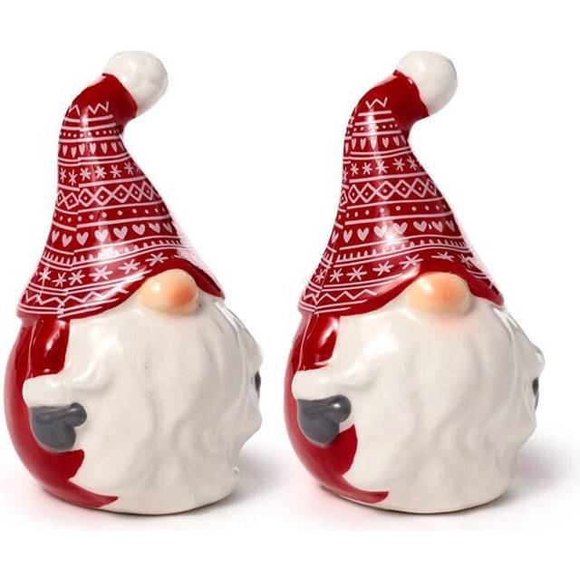 Ceramic Salt & Pepper Set - Christmas Gonk Fairies