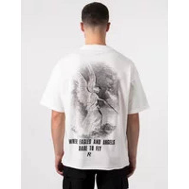 REPRESENT Godspeed T-Shirt in Flat White - White. Size L (also in M). (L)
