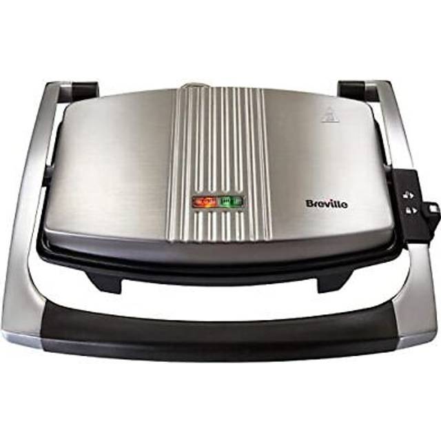 Breville Sandwich/Panini Press & Toastie Maker 3-Slice Non-stick-coated aluminium plate Stainless Steels