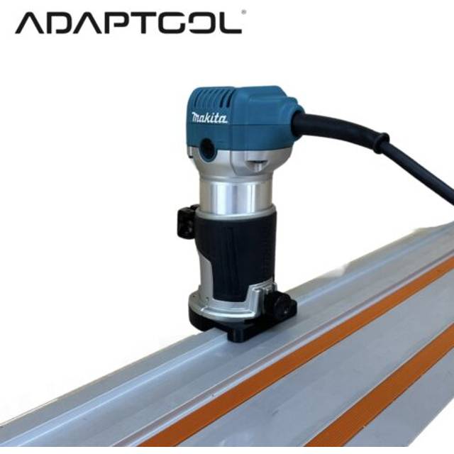 Makita rt0700 router trimmer guide adaptor adapter to evolution track plunge saw