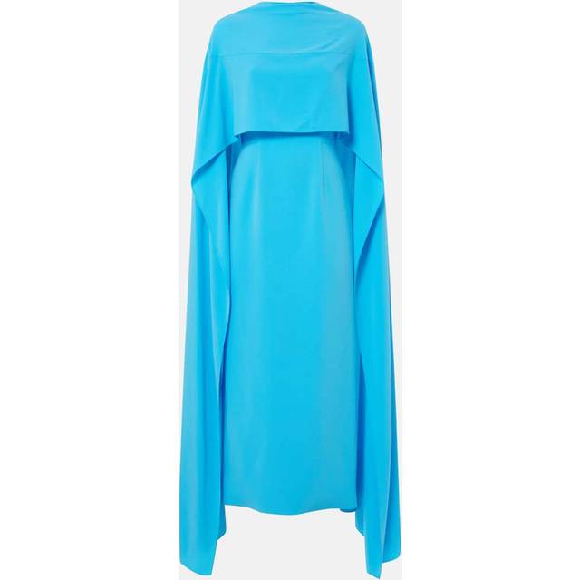 Roksanda Elina caped midi dress - blue (UK 12)
