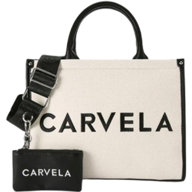 Carvela Womens Canvas Sorrento Tote Bag - Black Canvas (archived) - One Size