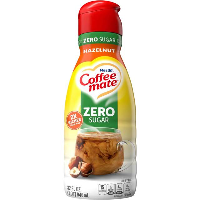 Coffee Mate Hazelnut Zero Sugar Coffee Creamer (32oz)