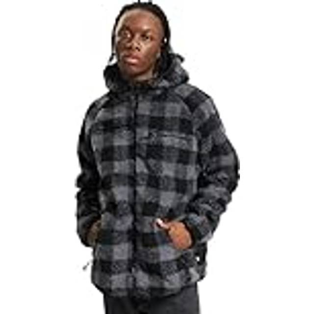 Brandit Teddyfleece Worker Jacket, black-grey, Size 7XL for Men