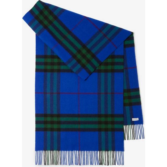 Burberry Wide Check Cashmere Scarf - Knight/Ivy - One Size