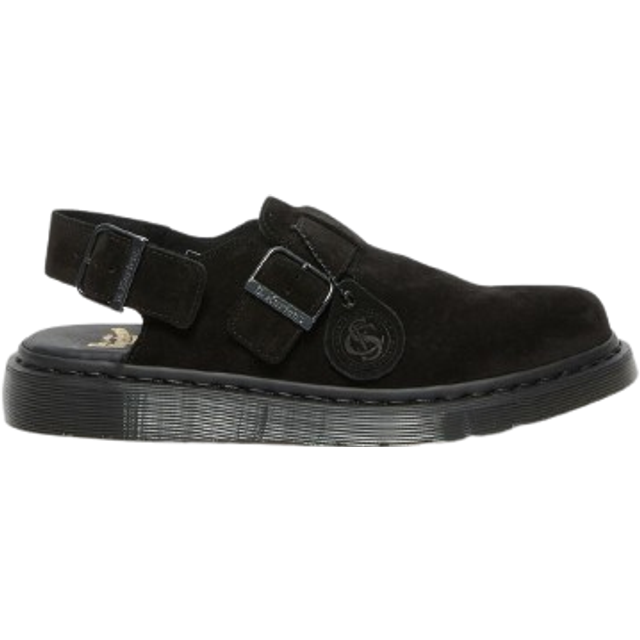 Dr. Martens Black Jorge Suede Slingback Loafers - Black Repello Calf S - UK 12
