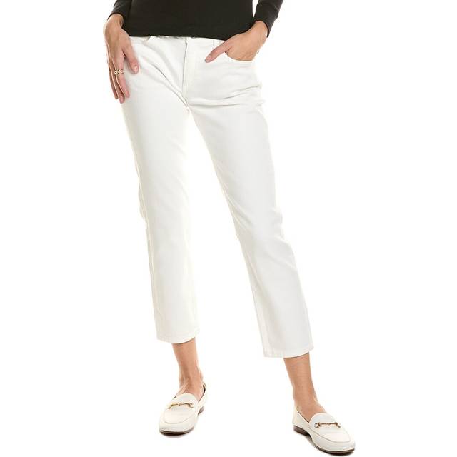 Rag & Bone Dre Low-Rise White Slim Boyfriend Jean