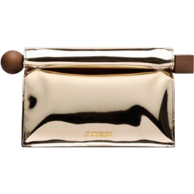 Jacquemus - La pochette Rond Carré - Or - Taille: Taille Unique