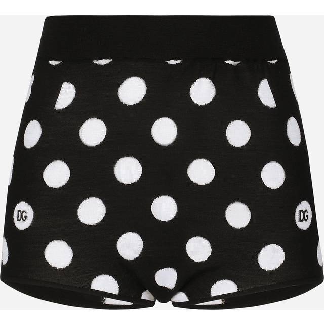 Dolce&Gabbana Black & White Polka Dot Shorts - N0004 Nero/Bianco - IT 38