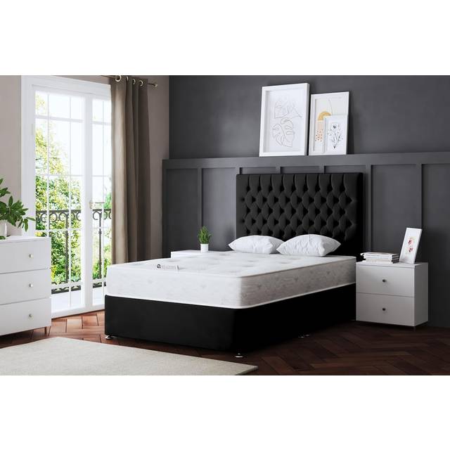 Seraphine Black Chesterfield Divan Bed King