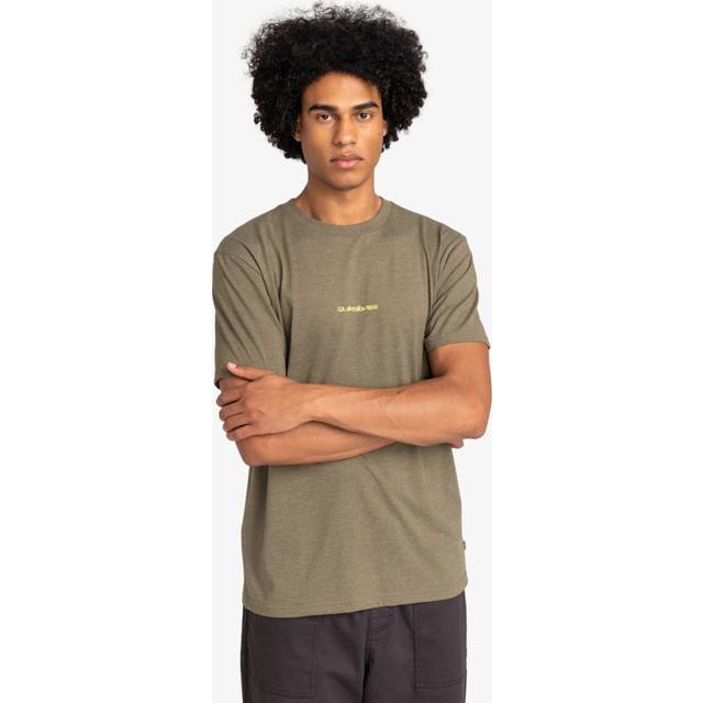 Men's Quiksilver Mens Abstract Nature Graphic T-Shirt - Tan - Size: 40/Regular